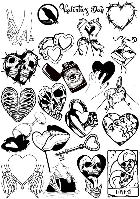 Gothic Tattoo Flash Sheet, New Age Tattoo Ideas, Weird Bff Tattoos, Arm Flash Tattoos Women, Medium Flash Tattoos, Small Tattoos Halloween, Tiny Goth Tattoo, 2 X 2 Tattoo Ideas, Dark Tattoo Flash