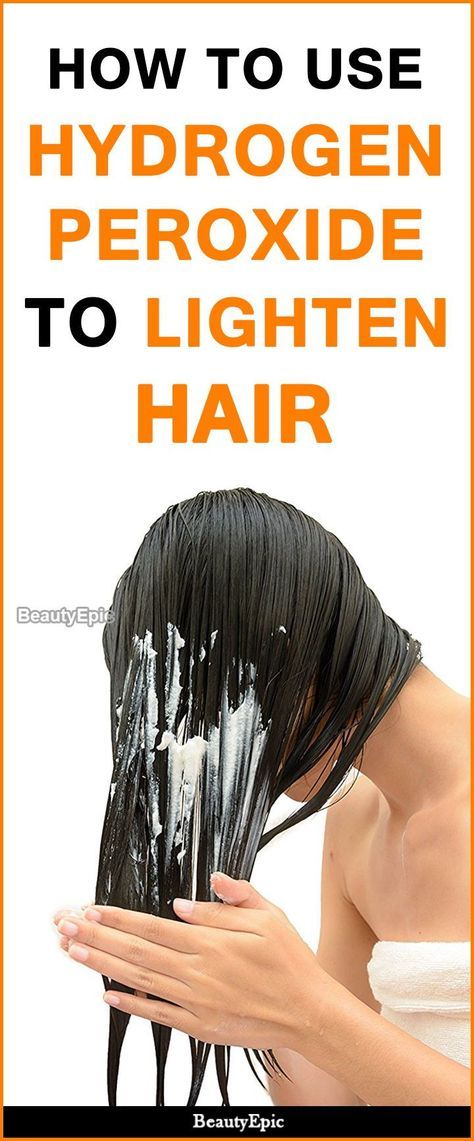 How to Use hydrogen peroxide to lighten hair Naturally Bleaching Hair With Hydrogen Peroxide, How To Bleach Hair With Peroxide, Hydrogen Peroxide Hair Lightening, Lighten Hair With Hydrogen Peroxide, How To Lighten Hair Dyed Too Dark, How To Lighten Hair Naturally, Peroxide Hair Lightener, Hair Lightener Diy, Hydrogen Peroxide Hair