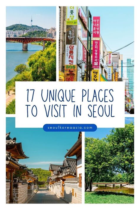 Where To Go In Korea, Seoul Tourist Attractions, Places To Visit In Seoul, Korea Vacation, Visiting Korea, Seoul Trip, Seoul Attractions, Seoul Map, Cities In Korea