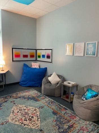 Zen dens, peace rooms, chill-out spaces: How schools and afterschool programs are giving kids space to reflect and regulate Calming Room Ideas School, Counseling Office Space, Calming Room Ideas, Counselling Room, Afterschool Program, Calm Room, Calming Room, Calm Classroom, Office Vibes