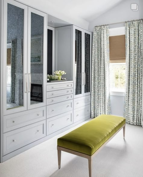 Womens Dressing Room Ideas, Closet With French Doors, Closet Sitting Room, Transitional Closet, Primary Closet, Closet Spaces, Dress Up Closet, Closet Dressing Room, Dressing Room Closet