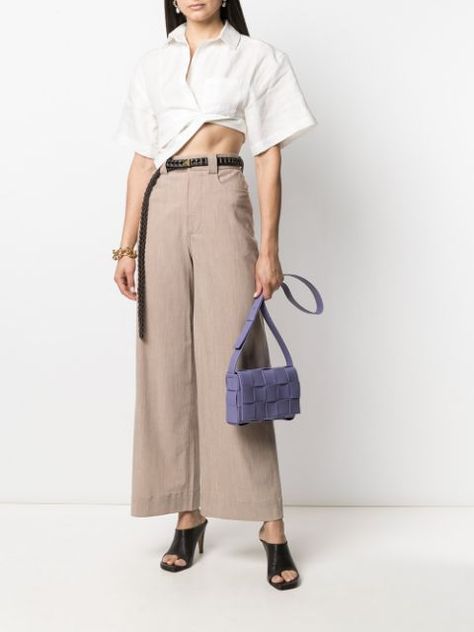 Shop purple Bottega Veneta Cassette crossbody bag with Express Delivery - Farfetch Bottega Cassette Bag Outfit, Cassette Bag Outfit, Farfetch Outfits, Bottega Cassette Bag, Bottega Cassette, Bottega Veneta Cassette, Bag Outfit, Cloth Bags, Bottega Veneta