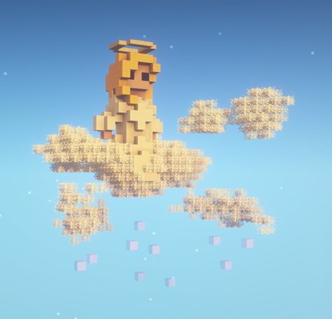 Minecraft Clouds, Minecraft, Angel, Building, Movie Posters, Design, Art, Film Posters