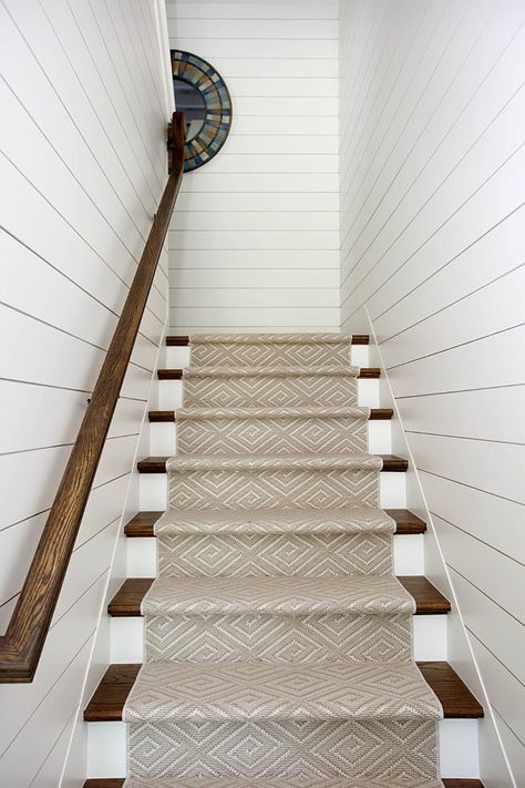 Shiplap Stairwell, Remodeling Trends, Family Home Decor, Home Bunch, Basement House, Basement Stairs, Handcrafted Bags, Basement Renovations, New Family