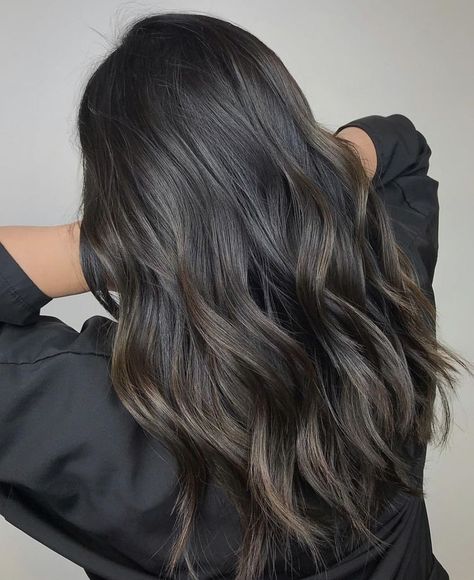 Ash Brown Hair Balayage, Black Brown Hair, Warm Scarves, Black Hair Balayage, Dark Brunette Hair, Ash Hair Color, Brown Hair Inspo, Balayage Hair Dark, Brunette Balayage Hair