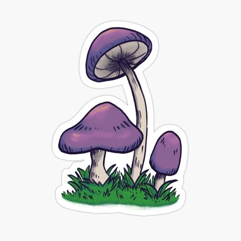 Alien Drawings, Mushroom Drawing, Kawaii Drawings, Painting Art Projects, Top Artists, Easy Drawings, Colorful Prints, Sticker Design, Sell Your Art