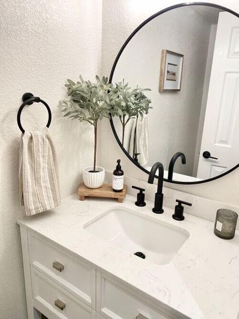 23 Bathroom Counter Decor Ideas That Are Practical and Cute Bathroom Counter Decor Ideas, Bathroom Counter Decor, Restroom Decor, Aesthetic Bathroom, Counter Decor, Bathroom Counters, Bathroom Counter, Bathroom Design Decor, Chic Bathrooms