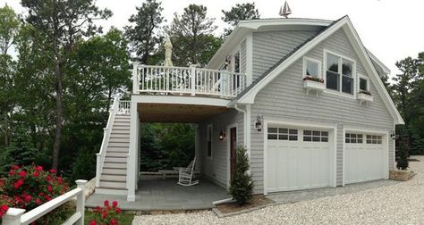 Garage w/ upstairs studio space Garage Loft Apartment, Garage Floor Paint, Loft Plan, Carriage House Plans, Garage Loft, Garage Apartment Plans, Garage Remodel, Garage Apartments, Garage Conversion