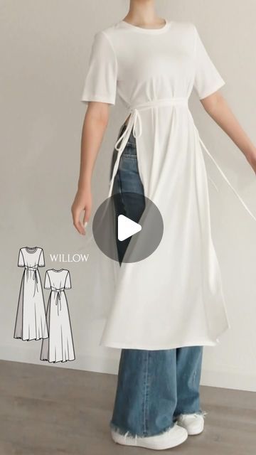 PDF Sewing Patterns on Instagram: "which do you like better? Jeans vs skirt? 🤍 < Willow t-shirt dress PDF sewing pattern linked in bio 🫶🏻" Dress Pattern Free, Willow Dress, Dress Patterns Free, December 7, Clothing Design, Best Jeans, Sewing Project, Pdf Sewing Patterns, Dress Pattern