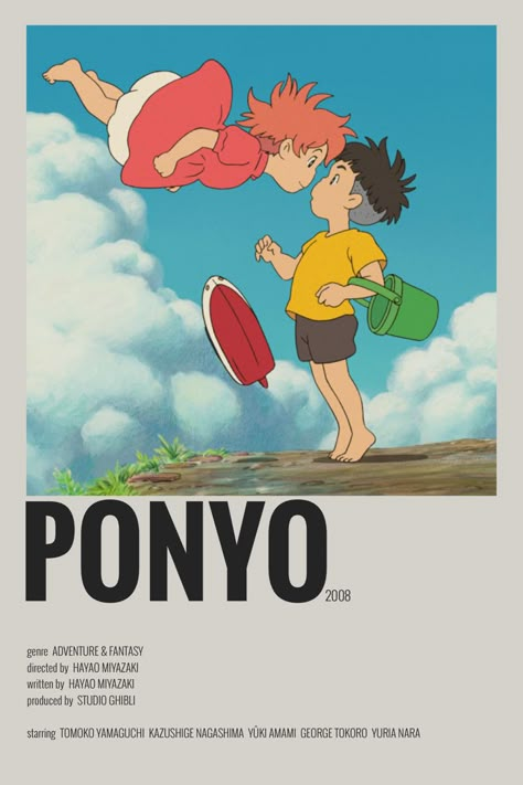 Ponyo Anime, Studio Ghibli Wallpaper, Studio Ghibli Films, Ghibli Wallpaper, Studio Ghibli Poster, Film Polaroid, Personajes Studio Ghibli, Studio Ghibli Background, Beau Film