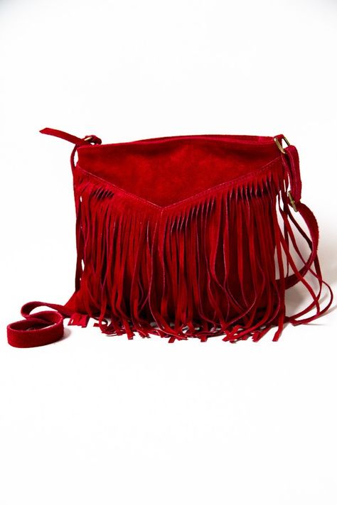 Blood Red Fringe Purse from Brandy Melville. Fringe Handbags, Brandy Melville Usa, Red Fringe, Fringe Purse, Red Boho, Fringe Bags, Girl Swag, Purse Accessories, Boot Bag