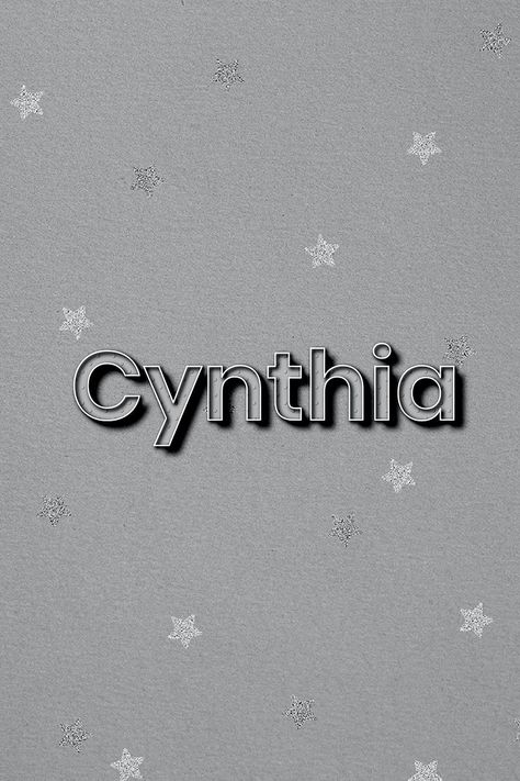 Cynthia Name Tattoo, Nancy Name Wallpaper, Nadia Name Wallpaper, Naomi Wallpaper Name, Cynthia Name, Dot Lettering, Name Decorations, Font Typography, Moon Goddess