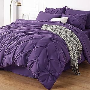 Purple Comforter Set, Pintuck Bedding, Purple Bed, Full Size Comforter Sets, Purple Comforter, Purple Bedding Sets, Full Size Comforter, King Size Comforter Sets, King Size Comforters