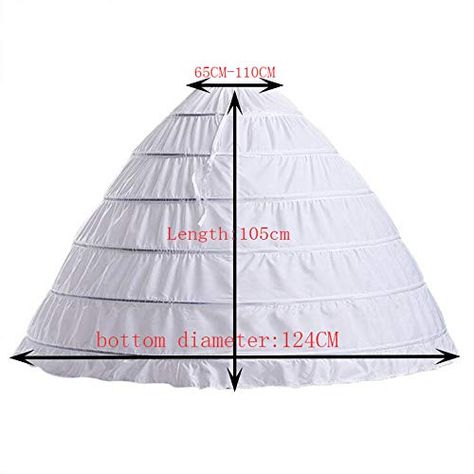 SONGSHENJIAN Bridal Petticoat 6 Hoop Crinoline A-line Underskirt Floor Length Slips Skirt for Ball Gown Wedding Dresses,#Crinoline, #line, #Underskirt, #Hoop Petticoat For Wedding Dress, Tulle Underskirt, Corset Pattern, Hoop Skirt, Pattern Dress Women, Gown Pattern, Diy Skirt, Ball Gown Skirt, Drawstring Dresses