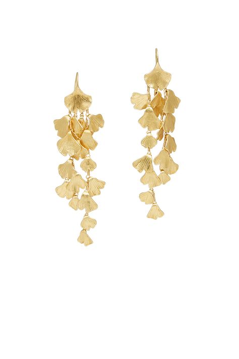 Gingko Leaf Earrings, Ginko Leaf Design, Ginko Jewelry, Ginko Earrings, Gingko Earrings, Leaf Earring, School Jewelry, Leaf Jewelry, Gold Earrings Designs