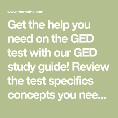 Get the help you need on the GED test with our GED study guide! Review the test specifics concepts you need to know on your exam. Pass the GED with our GED test study guide! Ged Study, Ged Study Guide, The Test, Study Guide, The Help, Need To Know