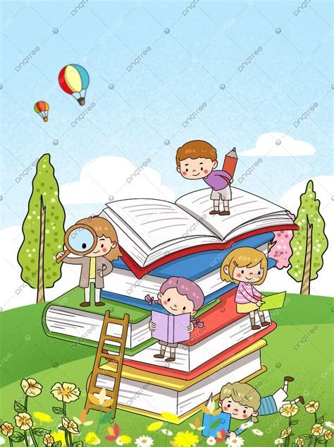 Library Bookshelves, Reading Day, Invitation Background, School Themes, E Learning, Online Education, Background Pictures, Cartoon Illustration, Online Learning