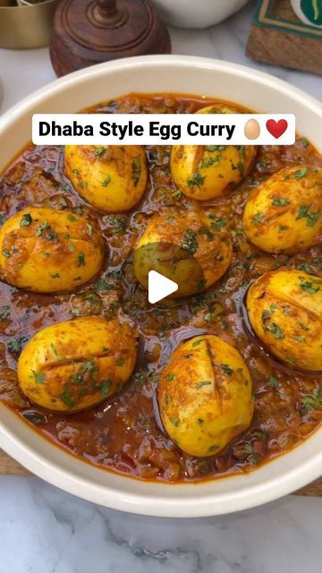 herbsandflavours.in on Instagram: "Dhaba Style Egg Curry ❤️🥚| Perfect and easy egg curry recipe   A sensational dish that brings together a perfect blend of boiled fried eggs and rich, flavorful curry. Don't miss out on this epic flavorful explosion. 😍🥚  Easy to make and perfect to share !  Anyone can cook ✨  Follow @herbsandflavours.in for more such yummy content ❤️  Recipe Credits  @foodiesfood_court 👩‍🍳✨ Support creators ❤️  #herbsandflavoursin #egg #eggs #eggrecipes #healthyfood #foodporn #foodie #foodphotography #instafood #foodiesofinstagram #homemade #foodblogger #mumbaifoodie #mumbaifoodbloggers #mumbaifood #streetfoodindia #streetfood #indianfood #indiancusine #indianfoodie #indianfoodbloggers #foodreels #trending #explorepage #explore #reelsinstagram #recipe #easyrecipe #bhf Egg Recipes Indian, Egg Curry Recipe, Boiled Egg Recipes, Anyone Can Cook, Egg Masala, Mumbai Food, Egg Curry, Curry Recipes Indian, Paneer Recipes