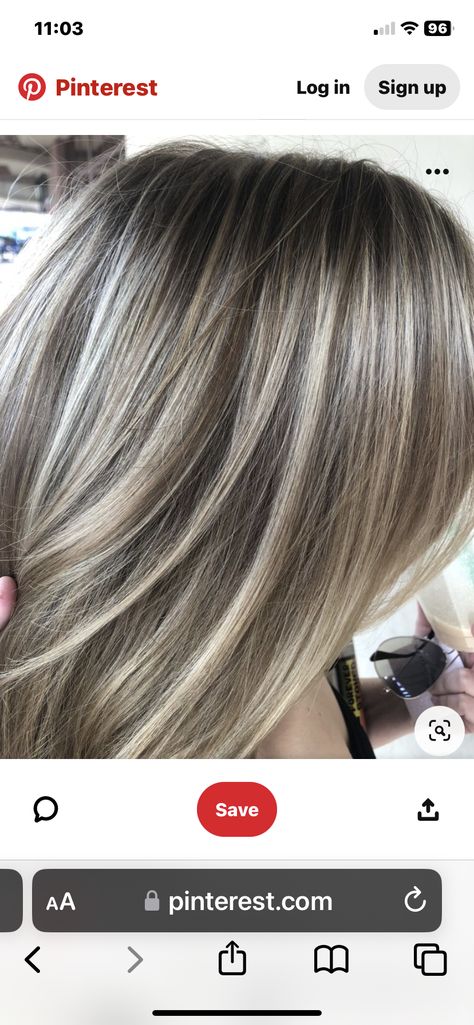 Brunette Hair With Blonde Highlights To Cover Grey, Brown Babylights On Blonde Hair, Dark Blonde And Gray Hair, Grey Blending Dark Blonde, Blending Gray Hair With Highlights And Lowlights, Dark Blonde With Silver Highlights, Brown Hair With Highlights To Hide Gray, Hiding Gray Hair With Highlights, Blonde Highlights To Blend Gray Hair Brunettes