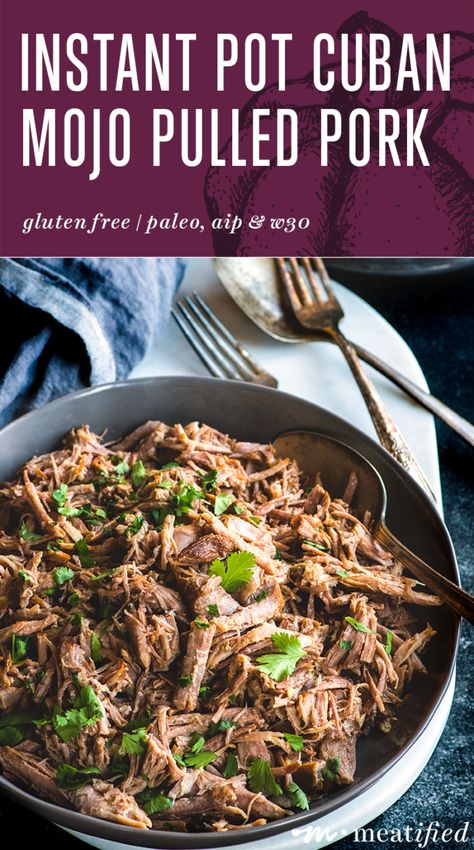 Mexican Pulled Pork Recipe, Pressure Cooker Pulled Pork, Pulled Pork Carnitas, Instant Pot Pulled Pork, Mojo Pork, Gluten Free Instant Pot, Pulled Pork Recipe, Instant Pot Pork, Pulled Pork Recipes