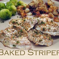 Striper Recipes, Striped Bass Recipe Baked, Striped Bass Recipe Grilled, Striped Bass Recipe, The Best Strawberry Shortcake, Striper Fish, Nautical Food, Bass Recipes, Best Strawberry Shortcake