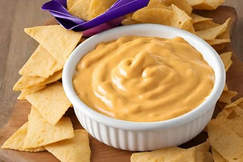 Taco Bell Nacho Cheese Sauce, Taco Bell Nacho Cheese Recipe, Taco Bell Cheese Sauce, Taco Bell Chalupa, Taco Bell Nacho Cheese, Southwest Sauce, Taco John's, Nachos Cheese Recipe, Snack Food Recipes