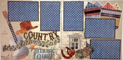 Travel Scrapbook Pages, Music Concert, Vacation Places, Travel Scrapbook, Page Layout, Scrapbooking Layouts, Scrapbook Layouts, Music Bands, Country Music