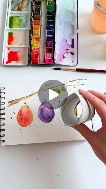 69K views · 4.2K likes | Anna Koliadych on Instagram: "Just a fun and easy way to paint Easter eggs with watercolors. Another idea for an Easter card 🥰🎨🪺🐥 #watercolor #watercolorvideo #watercolortutorial #craft #easter" Watercolour Easter Eggs, Watercolor Eggs Painting, Easter Egg Watercolor, Easter Watercolor Paintings Easy, Easter Drawings Easy, Watercolour Easter Cards, Easter Watercolor Cards, Watercolor Easter Cards, Easter Egg Cards