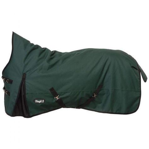 Tough-1 1200D Waterproof Poly High Neck Turnout Blanket Green Horse Tack, Horse Blanket, Run In Shed, Horse Gear, Leg Straps, High Neck Designs, Horse Supplies, Horse Blankets, Horse Care