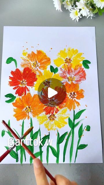 Art Tiktok on Instagram: "❤️ pls! You can do this with your child!🤗 @arttok.w

.
 
#painting #acrylicpainting #art  #artwork #tiktok #reels  #kinder #resim #viral#fyp #fypシ#children #drawing #funnyvideos #malen #kindergarten #kinderbuchadvent" Children Drawing, Fall Art Projects, Diy Watercolor Painting, Acrylic Painting For Beginners, Diy Watercolor, Painting Lessons, Craft Time, Easy Diy Crafts, Cute Crafts