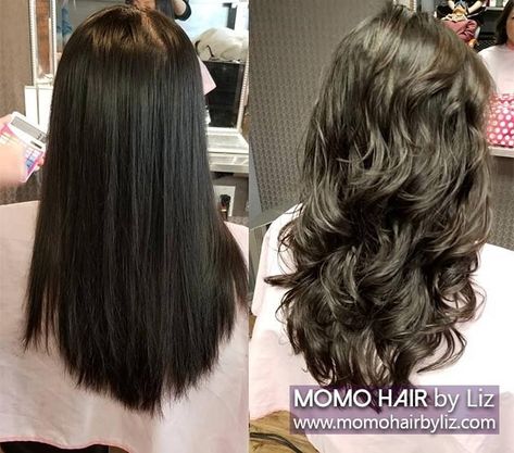 Momo Hair, Body Wave Perm, Digital Perm, Perm Hair, Really Long Hair, Best Hair Salon, Air Dry Hair, Types Of Curls, Permed Hairstyles