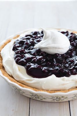 Deep South Dish: Melissa's Southern Cookbook Book Review Blueberry Cheesecake Pie, Blueberry Custard Pie, Blueberry Cream Cheese Pie, Blueberry Cream Pie, Blueberry Cheesecake Ice Cream, Blueberry Cream Pies, No Bake Blueberry Cheesecake, Ice Cream Pie, Cream Cheese Pie