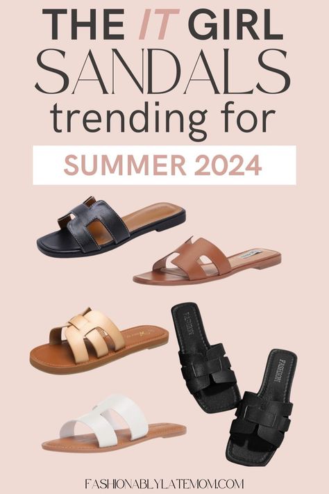 Step into summer in style with the most popular trendy sandals of 2024! From comfortable slides to vacation-ready strappies, we've rounded up the hottest summer sandals for your wardrobe. Explore our blog post for all the must-have styles to elevate your summer shoe game! Sandles Spring 2024, Summer Sandals 2024 Trend, 2024 Sandals Women, Summer Sandles 2024, Trending Sandals 2024, Women Sandals 2024, Trendy Sandals 2024, Shoes Summer 2024, Women’s Sandals