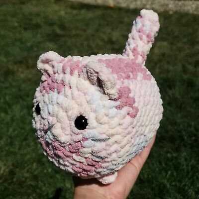 Cat Loaf Plushie Stuffed Animal Toy Crochet Amigurumi Handmade Plush  | eBay Crochet Fox Plush, Crochet Animal Pattern Free, Crochet Pacifier, Market Crochet, Crochet Pacifier Clip, Cat Loaf, Crocheted Stuff, Pet Sweaters, Knit Toys