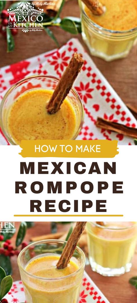 Rompope Cocktails, Spanish Eggnog, Hispanic Christmas Food, Mexican Eggnog Recipe, Rompope Recipe, Mexican Christmas Food, Mexican Drink Recipes, Cinnamon Baking, Recetas Salvadorenas