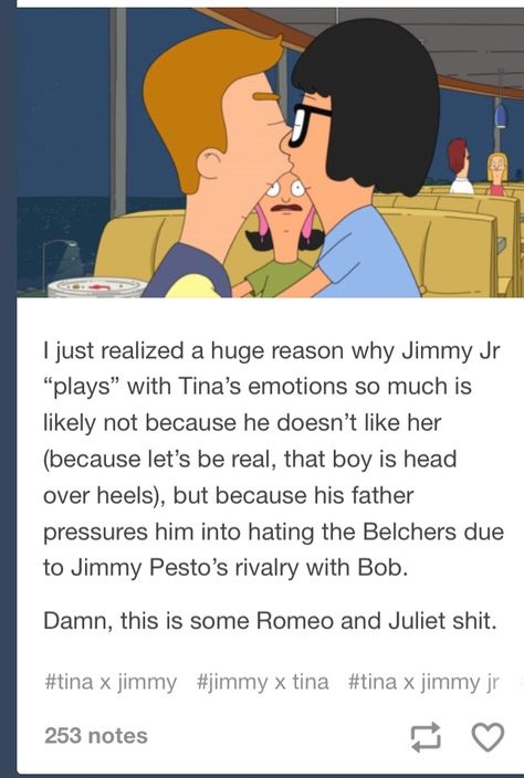 Bob X Jimmy Pesto, Tina And Jimmy Jr, Jimmy Pesto, Jimmy Jr, Bobs Burgers Memes, Jimmy Junior, Bobby Burgers, Bob Burgers, Bobs Burgers Funny