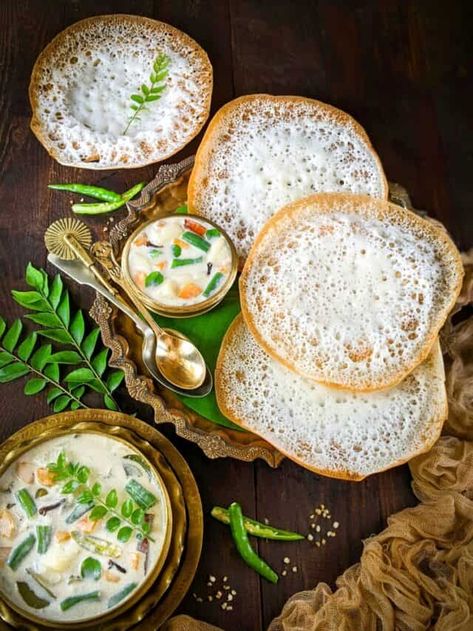 Kerala Food Photography, Dosa Recipes, Appam Recipe, Dosa Recipe, Kerala Food, Vegetarian Fast Food, Indian Breakfast, Food Recepie, Foodie Food