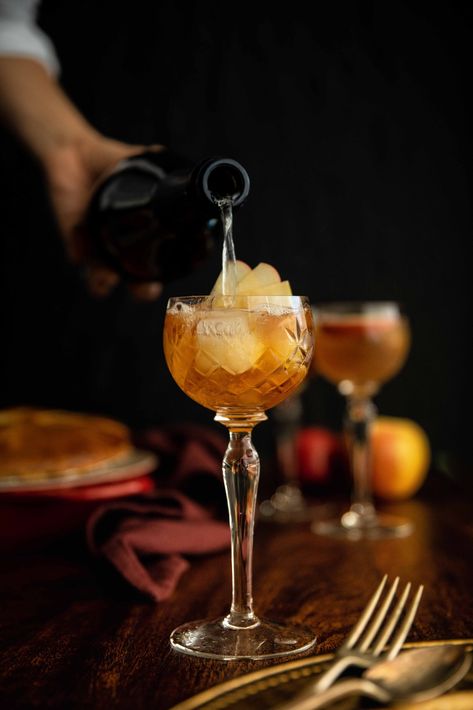 Fall Spritz, Herbsaint Cocktail, Autumn Aperol Spritz, Empress Gin Fall Cocktail, Apple Cocktail Recipes, Pimms Cocktail, Liquid Culture, Painkiller Cocktail Pussers Rum, Nutmeg Spice