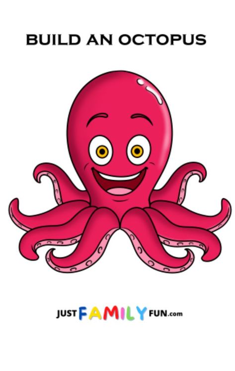 Octopus Template, Octopus Cut, Easy Diy Kids, Art Skills, Best Quotes From Books, The Octopus, Classroom Setting, Building For Kids, Getting Started