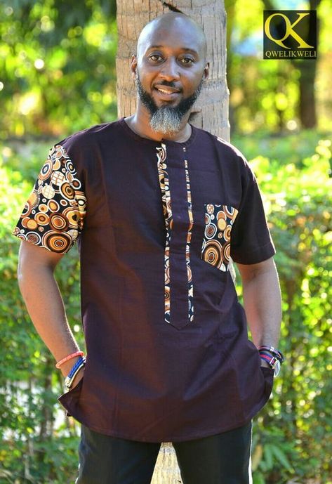 African Shirts Designs, Men African Fashion, Couples African Outfits, African Shirt, African Print Shirt, Nigerian Men Fashion, African Wear Styles For Men, Traditional African Clothing, Latest African Men Fashion