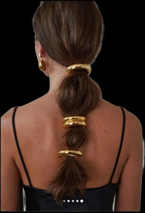 Hair Cuff, Hair Accessories Pins, Hair Care Oil, Hair Cuffs, Dark Hair With Highlights, Hairstyle Inspo, Hair Jewels, Fashion Guide, Fancy Hairstyles