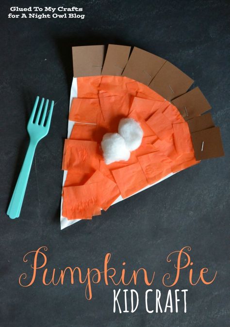 Pumpkin PIe Kids Craft | anightowlblog.com Pie Craft, Free Thanksgiving Printables, Easy Thanksgiving Crafts, November Crafts, Thanksgiving Time, Thanksgiving Preschool, 13 November, Thanksgiving Art, Thanksgiving Crafts For Kids