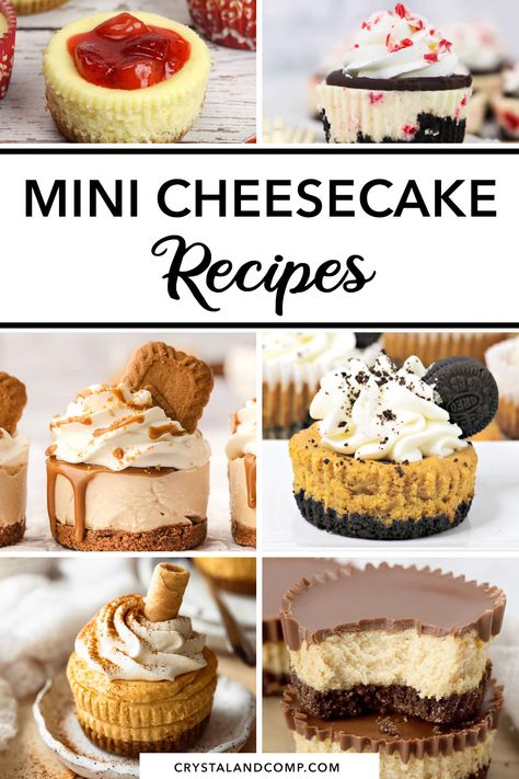 Craving a tasty dessert? You've got to try these simple mini cheesecake recipes that will definitely satisfy your sweet tooth! Whether it's for a special occasion or just a sweet treat, these cheesecakes are a must-make. Start baking now and enjoy these indulgent treats! Easy Mini Desserts Recipes, Rum Cake Recipe Easy, Mini Cheesecake Bites, Cheesecake Bites Recipe, Lemon Bars Easy, Mini Cheesecake Recipes, Tasty Dessert, Chocolate Chip Recipes, Cheesecake Bites