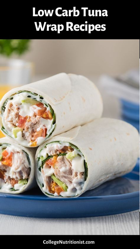 Fuel your day with easy and healthy tuna wraps! Versatile, low-calorie, and packed with flavor. Create your perfect combo – flour tortillas or lettuce wraps, your choice of condiments, veggies, and cheese. Discover a variety of scrumptious tuna wrap recipes to enjoy on-the-go. Elevate your snack game today! Tortilla Tuna Wraps, Tuna Wrap Recipe Healthy Low Carb, Tuna Tortilla Wrap, Tuna Wrap Recipe Healthy, Low Calorie Tuna Recipes, Tuna Wrap Recipe, Tuna Wraps Recipes, Tuna Wraps, Tuna Lettuce Wraps