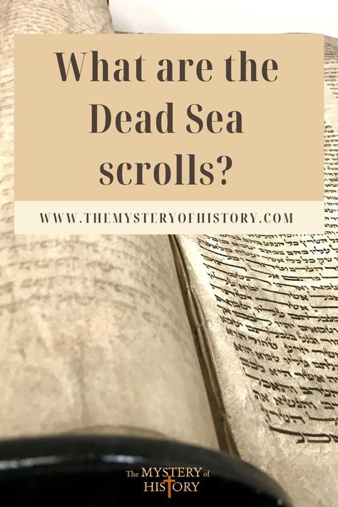 Over the centuries, archaeologists have found stones, tablets, and inscriptions that help support the stories of the Bible. But few findings could be more significant than the discovery of the Dead Sea Scrolls. What are the Dead Sea Scrolls? That is the name given to hundreds of well-preserved copies of Scripture that were written thousands of years ago—but found only in the last century. Homeschool Podcasts, Geneva Bible, Kindergarten Homeschool Curriculum, Sea Activities, Bible Teaching, Homeschool Preschool Curriculum, Dead Sea Scrolls, Homeschool Social Studies, History Curriculum