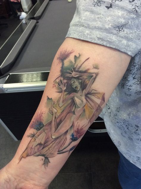 Brian Froud tattoo @razeart Brian Froud Tattoo, Brian Froud, Fairy Tattoo, Fairies Elves, Tattoo You, Body Mods, Tattoo Inspo, Watercolor Tattoo, Henna