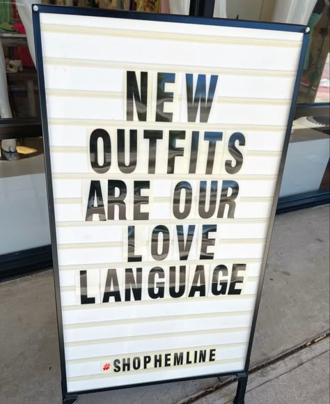 Boutique Sign Board Design, Boutique Signage Ideas, Funny Boutique Signs, Boutique Sidewalk Sign Ideas, Boutique Advertising Ideas, Thrift Pop Up Shop, Boutique Signs Ideas, Boutique Captions, Boutique Chalkboard Signs