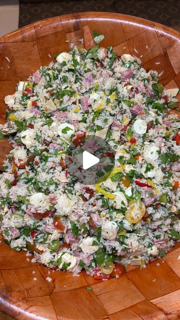 Italian Rice Salad, Rita Recipe, Italian Rice, Cold Salads, Dinner Favorites, Cold Salad, Rice Salad, Salad Side Dishes, Salad Dressing