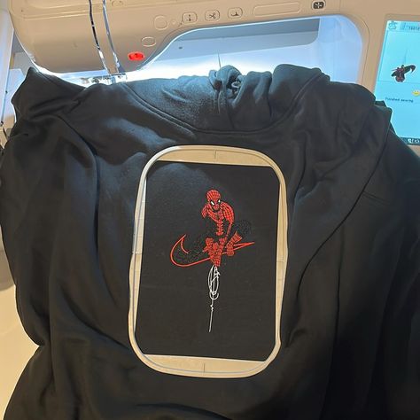 The best spider man hoodie out there without a doubt 👀  #spiderman #embroidery #burnsyembroidery #marvel #hoodies Spider Man Embroidery, Spiderman Embroidery, Spider Man Hoodie, Marvel Hoodies, Spiderman, Marvel, Embroidery, ? Logo