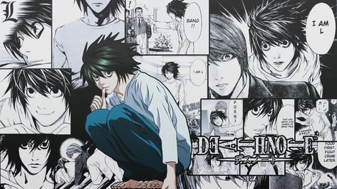 Wallpaper Notebook, L Wallpaper, L Anime, L Lawliet, Hd Anime Wallpapers, Tumbler Design, Computer Wallpaper, Laptop Wallpaper, Wallpaper Pc